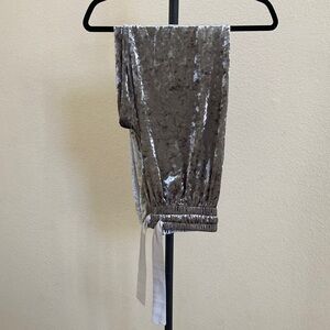 Women’s soft wide leg Silver pants